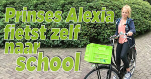 Alexia fietst net als Amalia zelf naar school