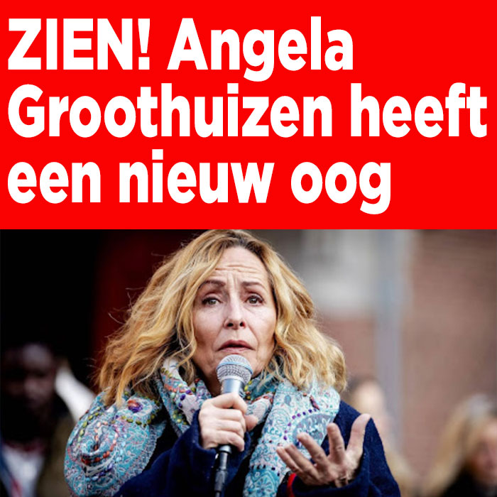ZIEN: Angela Groothuizen heeft een nieuw oog