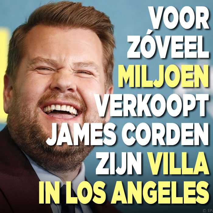 Voor zóveel miljoen verkoopt James Corden zijn villa in LA