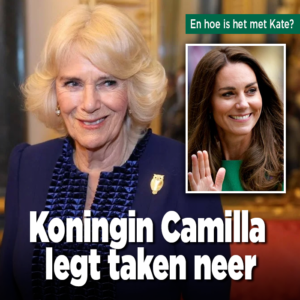 Koningin Camilla legt taken neer