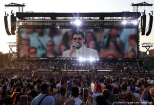 Concert Bad Bunny in Milaan geëvacueerd om noodweer