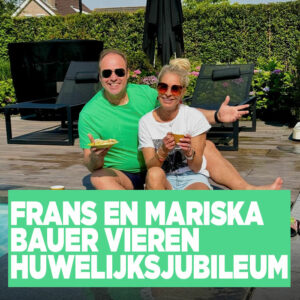 Frans en Mariska Bauer vieren huwelijksjubileum