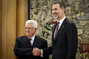 Felipe ontvangt Palestijnse president