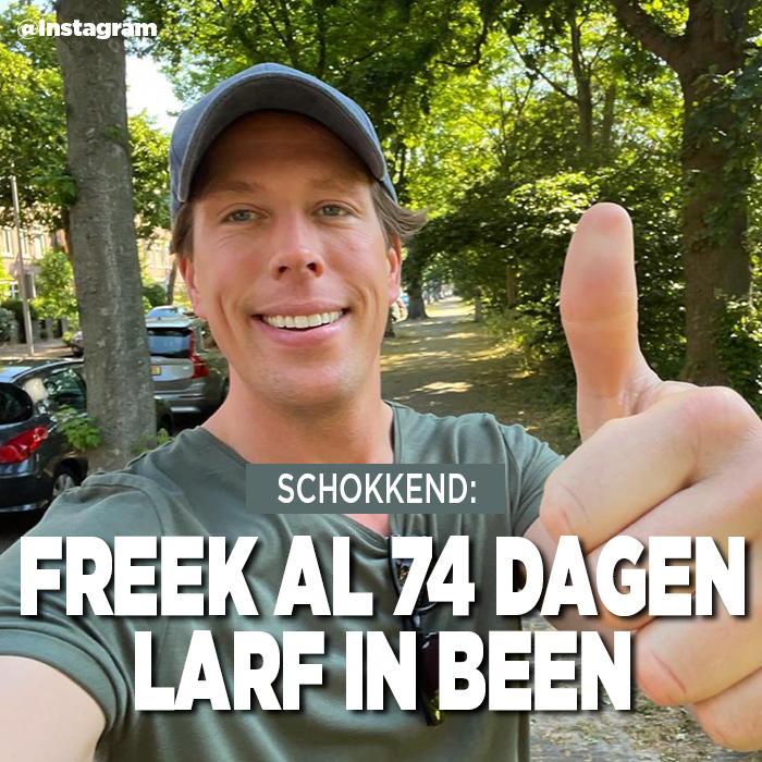 Schokkend: Freek Vonk al 74 dagen met larf in been