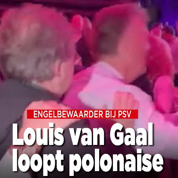 Louis van Gaal loopt de polonaise bij PSV.