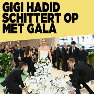Gigi Hadid schittert op Met Gala
