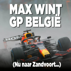 Drie rondjes in GP België genoeg voor winst Max verstappen