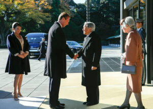 Groothertog Henri op staatsbezoek in Japan
