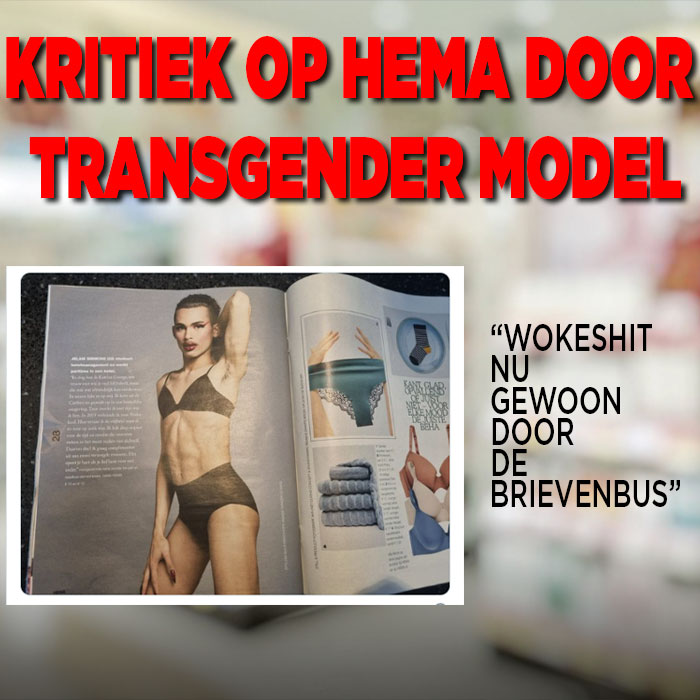 Kritiek op HEMA vanwege transgender model