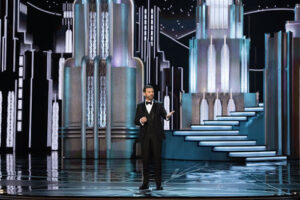 Jimmy Kimmel maakt gehakt van Weinstein