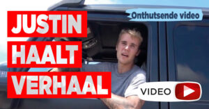 Uitgescholden Bieber in gesprek met pestkop