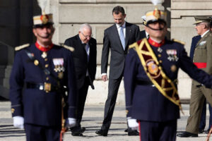 Koning Felipe verwelkomt president van Israël