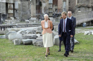 Koningin Margrethe in Rome