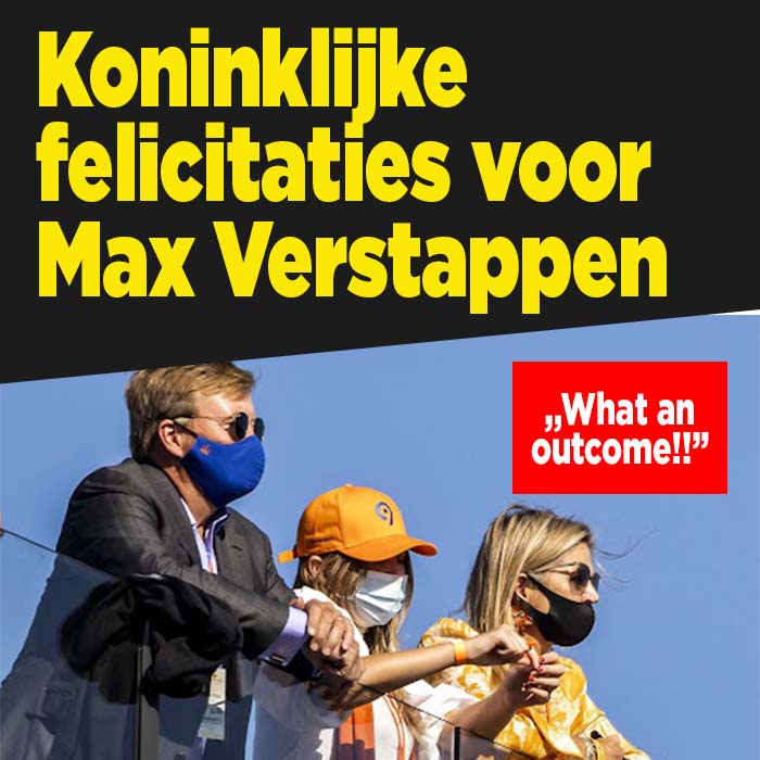 Koninklijke felicitaties voor &#8217;tactisch sterke&#8217; Max Verstappen