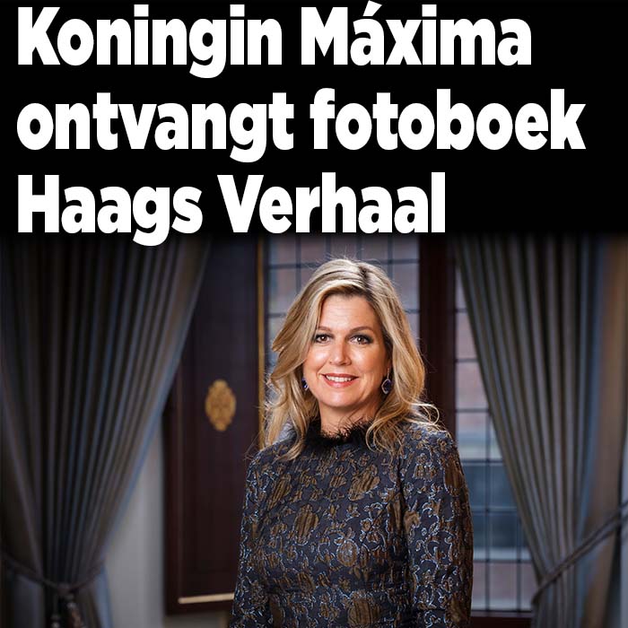 Koningin Máxima ontvangt fotoboek Haags Verhaal