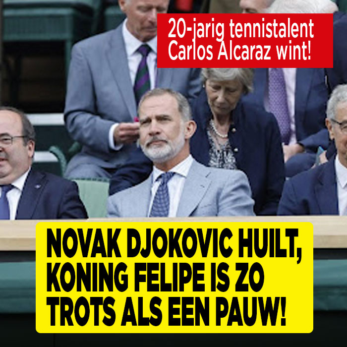 Koning Felipe ziet landgenoot Wimbledon winnen.
