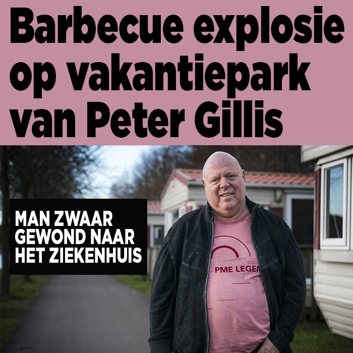 Man zwaargewond door barbecue explosie op vakantiepark Peter Gillis