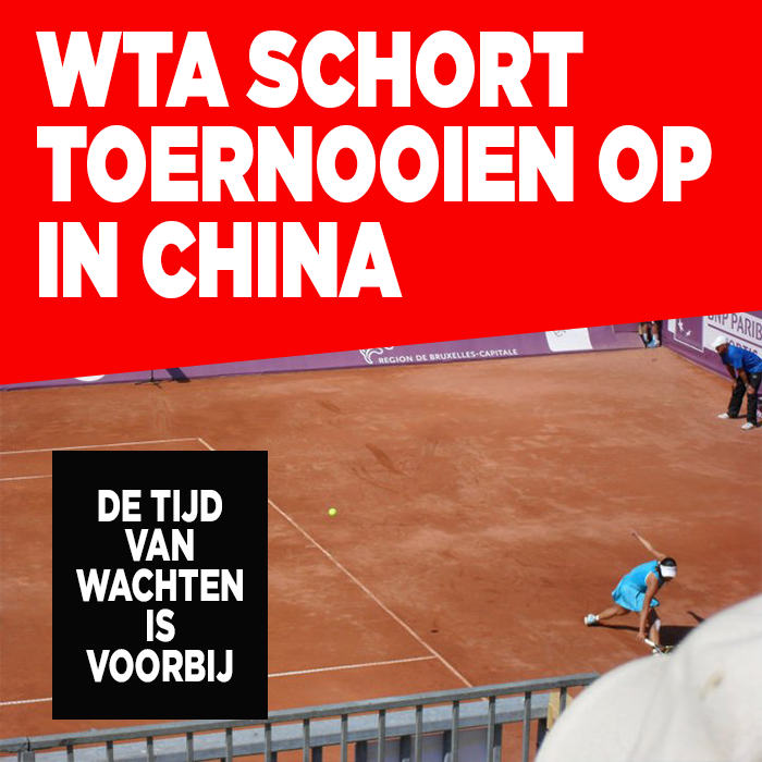 WTA schort toernooien op in China