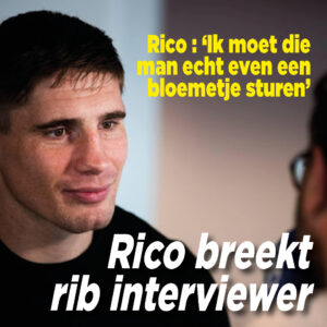 Rico breekt rib van interviewer