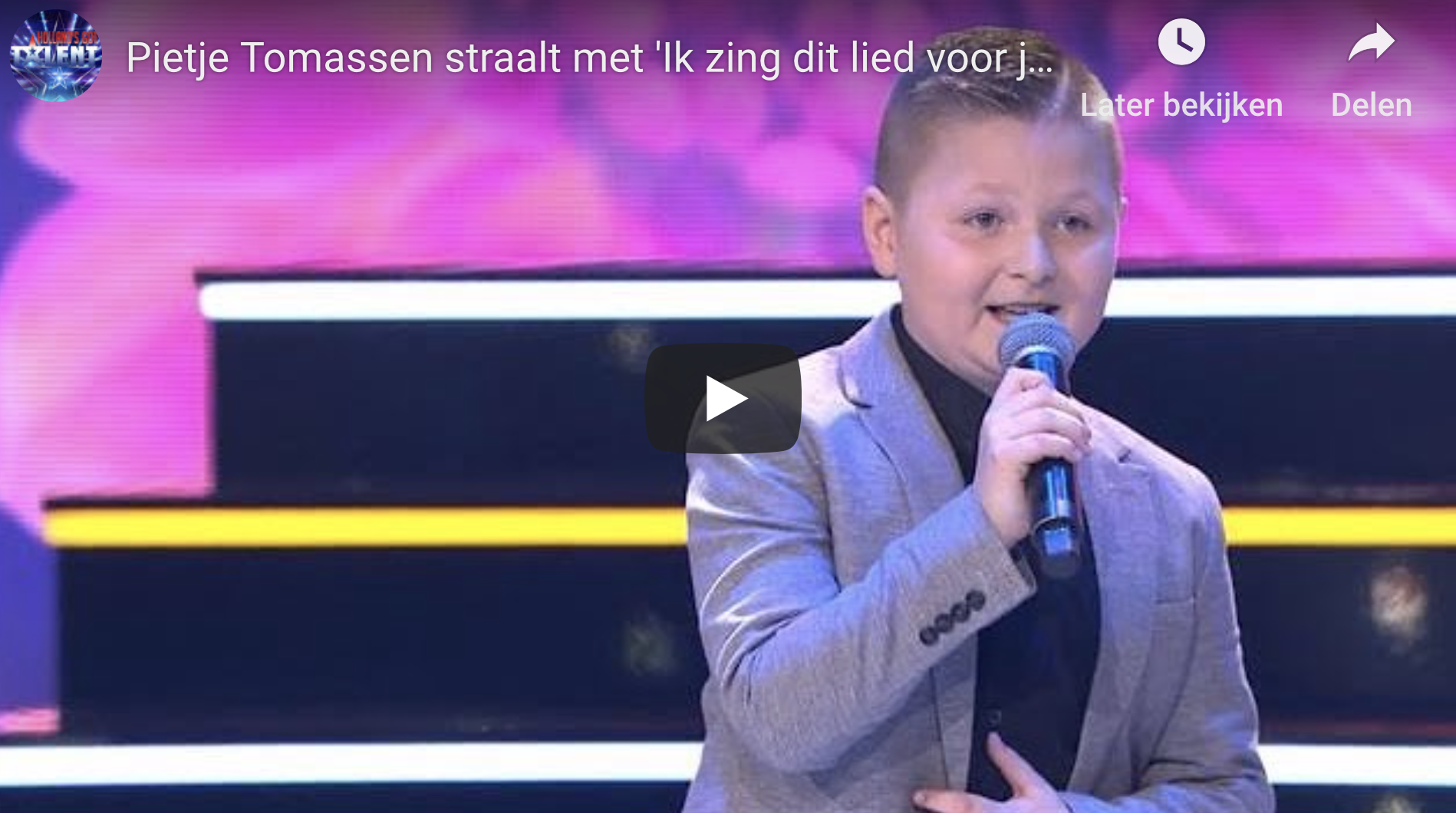 Pietje Tomassen mist eerste plaats bij Holland&#8217;s Got Talent