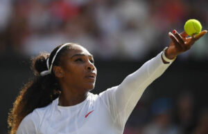 Serena Williams heeft moeite balans te vinden