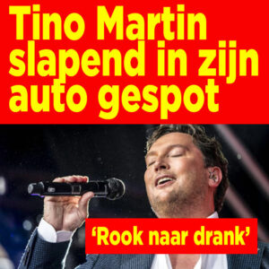 Tino Martin slapend in zijn auto gespot: &#8216;Rook naar drank&#8217;