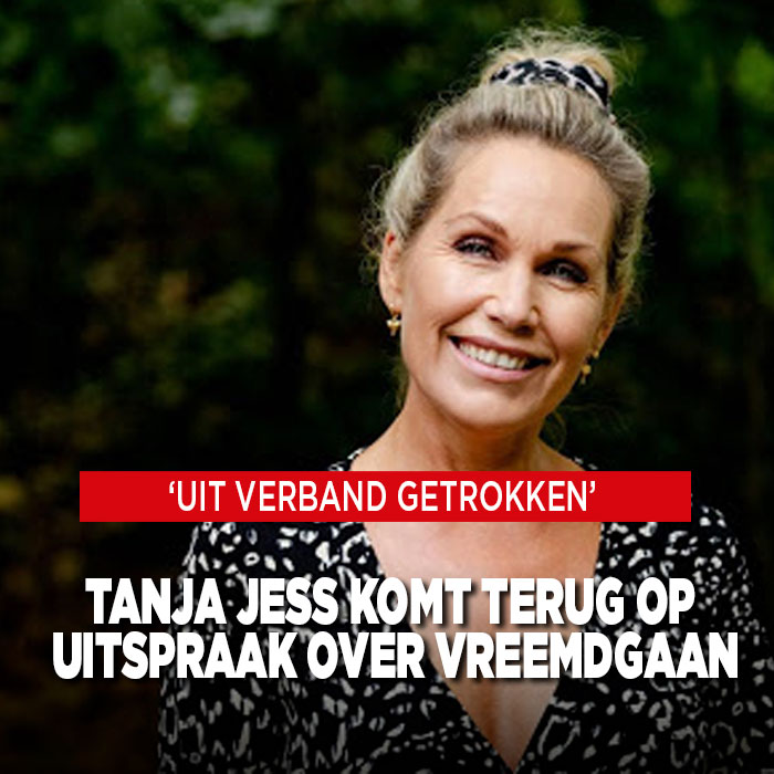 Tanja Jess komt terug op uitspraak over vreemdgaan