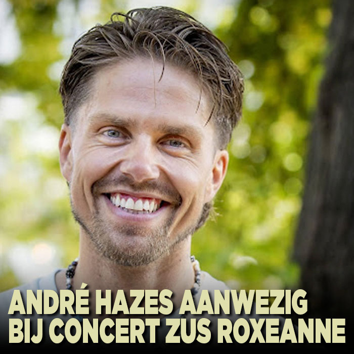 André Hazes aanwezig bij concert zus Roxeanne