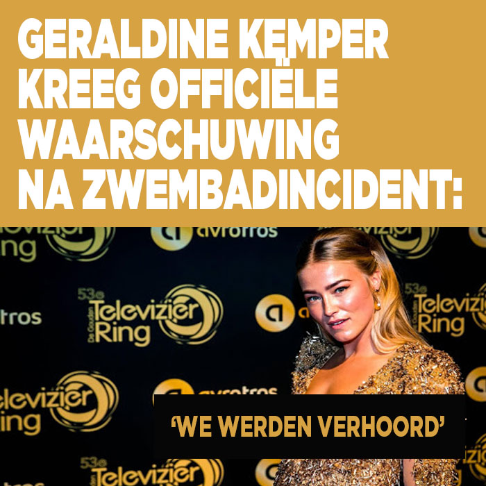 Geraldine Kemper kreeg officiële waarschuwing