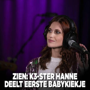 ZIEN: K3-ster Hanne deelt eerste babykiekje