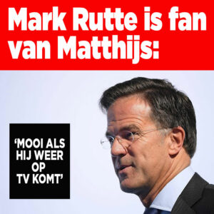 Mark Rutte is fan van Matthijs van Nieuwkerk: &#8216;Mooi als hij weer op tv komt&#8217;