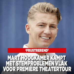 Mart Hoogkamer kampt met stemproblemen voor première theatertour:&#8217;Frustrerend&#8217;