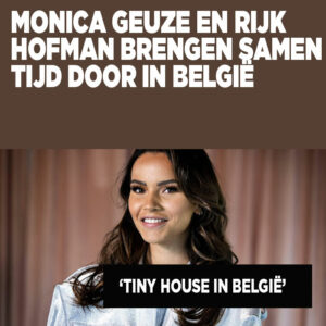 Monica Geuze en Rijk Hofman brengen samen tijd door in België