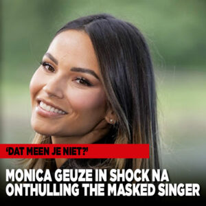 Monica Geuze in shock na onthulling The Masked Singer