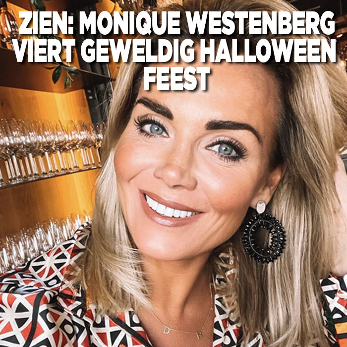 Monique Westenberg viert geweldig Halloweenfeest|||