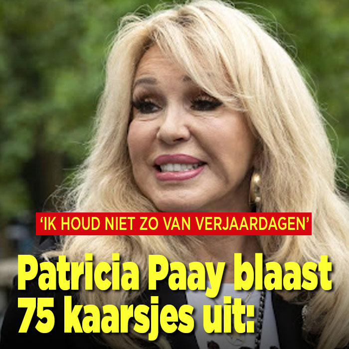 Patricia Paay blaast 75 kaarsjes uit: &#8216;Ik houd niet zo van verjaardagen&#8217;