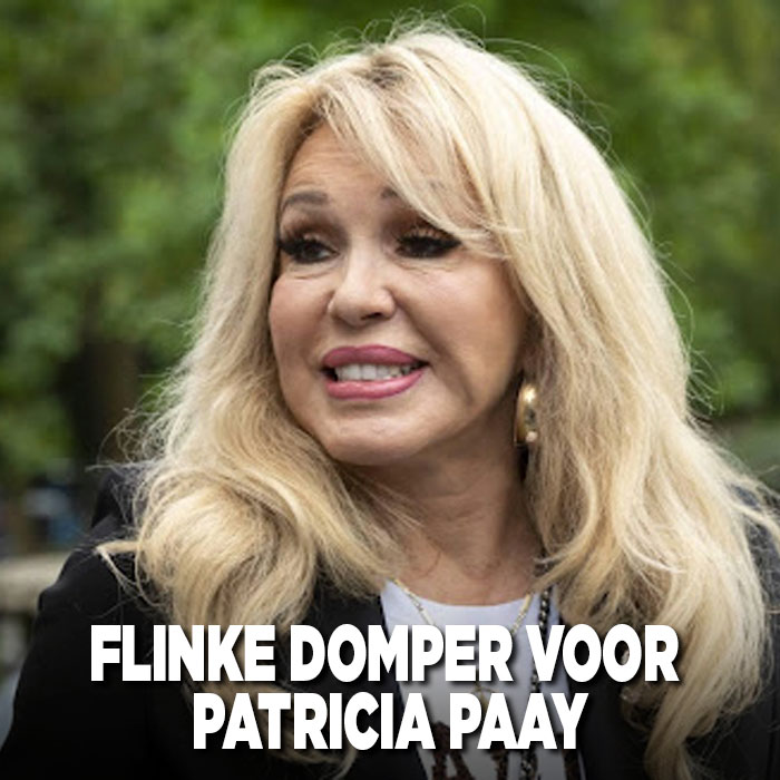 Flinke domper voor Patricia Paay