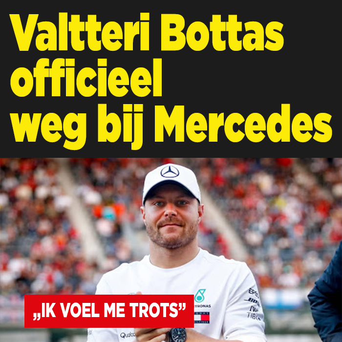 Valtteri Bottas officieel afgezwaaid bij Mercedes