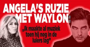 Angela Groothuizen legt ruzie met Waylon bij