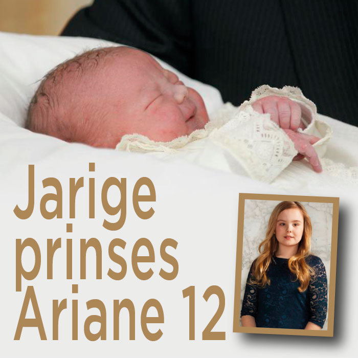 Slingers in Paleis Huis ten Bosch: Ariane 12 jaar!