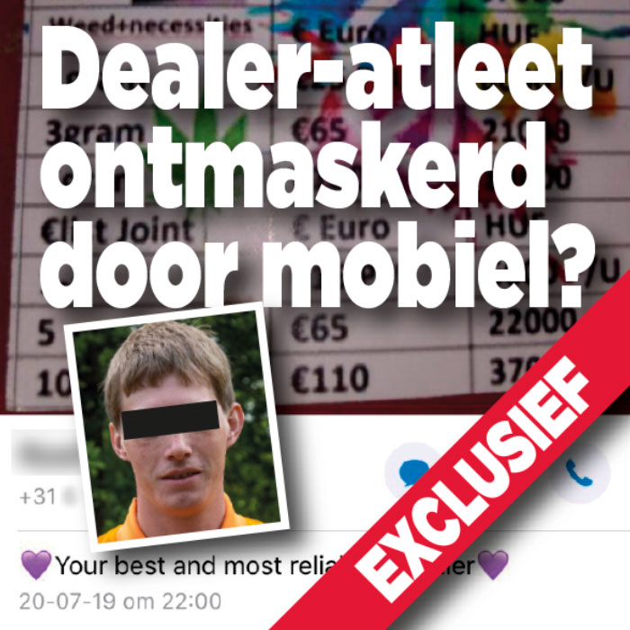 EXCLUSIEF! Dealer-atleet ontmaskerd door telefoon?