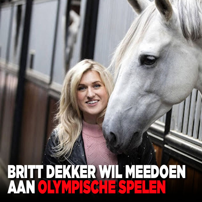 Britt Dekker wil naar OS