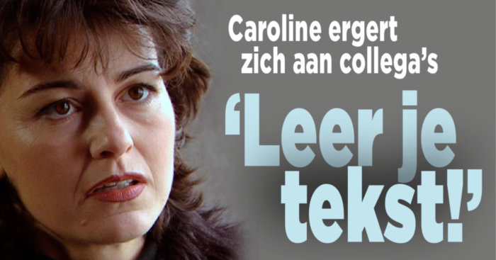 Caroline de Bruijn ergert zich aan nieuwe collega&#8217;s