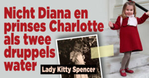 Bijzondere gelijkenis tussen Kitty Spencer en prinses Charlotte