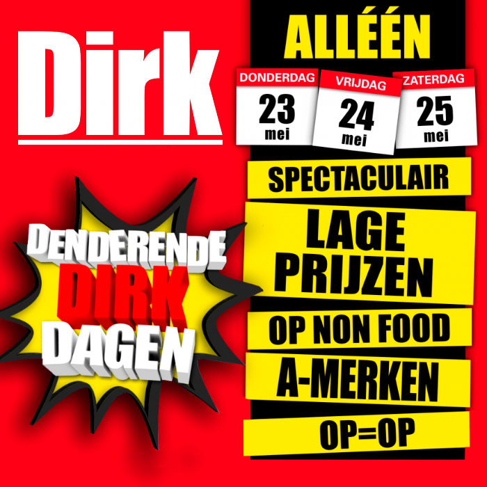 Kom naar de Denderende Dirk Dagen!