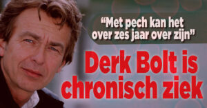 Derk Bolt is chronisch ziek: &#8220;Met pech kan het over zes jaar klaar zijn.&#8221;