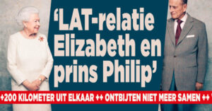 Elizabeth en Philip wonen gescheiden