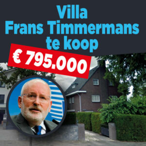 Frans Timmermans wil vette winst maken met verkoop huis
