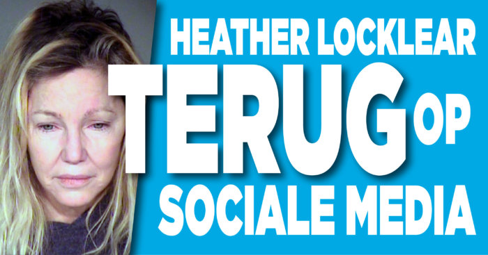 Heather Locklear terug op social media