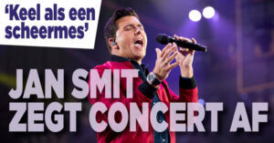 Jan Smit zegt concert af